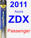 Passenger Wiper Blade for 2011 Acura ZDX - Hybrid