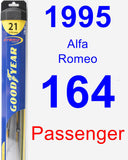 Passenger Wiper Blade for 1995 Alfa Romeo 164 - Hybrid