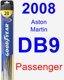 Passenger Wiper Blade for 2008 Aston Martin DB9 - Hybrid