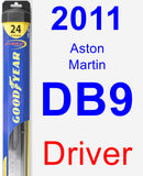 Driver Wiper Blade for 2011 Aston Martin DB9 - Hybrid