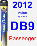 Passenger Wiper Blade for 2012 Aston Martin DB9 - Hybrid