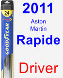 Driver Wiper Blade for 2011 Aston Martin Rapide - Hybrid