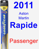 Passenger Wiper Blade for 2011 Aston Martin Rapide - Hybrid
