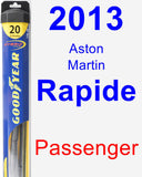 Passenger Wiper Blade for 2013 Aston Martin Rapide - Hybrid