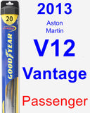 Passenger Wiper Blade for 2013 Aston Martin V12 Vantage - Hybrid