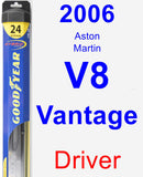 Driver Wiper Blade for 2006 Aston Martin V8 Vantage - Hybrid