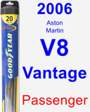 Passenger Wiper Blade for 2006 Aston Martin V8 Vantage - Hybrid