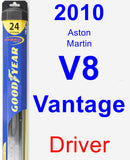 Driver Wiper Blade for 2010 Aston Martin V8 Vantage - Hybrid