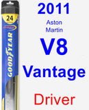 Driver Wiper Blade for 2011 Aston Martin V8 Vantage - Hybrid
