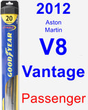 Passenger Wiper Blade for 2012 Aston Martin V8 Vantage - Hybrid