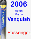 Passenger Wiper Blade for 2006 Aston Martin Vanquish - Hybrid