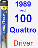 Driver Wiper Blade for 1989 Audi 100 Quattro - Hybrid