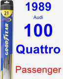 Passenger Wiper Blade for 1989 Audi 100 Quattro - Hybrid