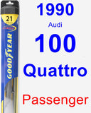 Passenger Wiper Blade for 1990 Audi 100 Quattro - Hybrid