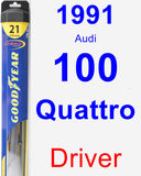Driver Wiper Blade for 1991 Audi 100 Quattro - Hybrid