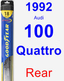Rear Wiper Blade for 1992 Audi 100 Quattro - Hybrid