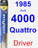 Driver Wiper Blade for 1985 Audi 4000 Quattro - Hybrid