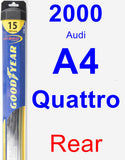 Rear Wiper Blade for 2000 Audi A4 Quattro - Hybrid