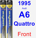 Front Wiper Blade Pack for 1995 Audi A6 Quattro - Hybrid