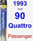 Passenger Wiper Blade for 1993 Audi 90 Quattro - Hybrid