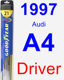 Driver Wiper Blade for 1997 Audi A4 - Hybrid