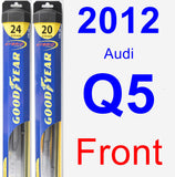 Front Wiper Blade Pack for 2012 Audi Q5 - Hybrid