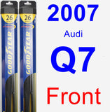 Front Wiper Blade Pack for 2007 Audi Q7 - Hybrid