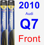 Front Wiper Blade Pack for 2010 Audi Q7 - Hybrid