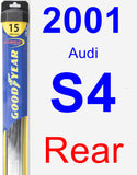 Rear Wiper Blade for 2001 Audi S4 - Hybrid