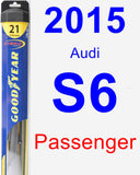 Passenger Wiper Blade for 2015 Audi S6 - Hybrid