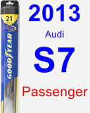 Passenger Wiper Blade for 2013 Audi S7 - Hybrid