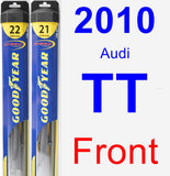 Front Wiper Blade Pack for 2010 Audi TT - Hybrid