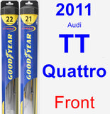 Front Wiper Blade Pack for 2011 Audi TT Quattro - Hybrid