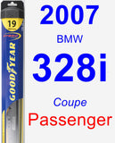 Passenger Wiper Blade for 2007 BMW 328i - Hybrid