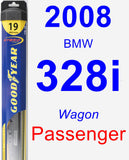 Passenger Wiper Blade for 2008 BMW 328i - Hybrid