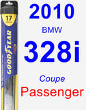 Passenger Wiper Blade for 2010 BMW 328i - Hybrid