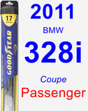 Passenger Wiper Blade for 2011 BMW 328i - Hybrid