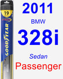 Passenger Wiper Blade for 2011 BMW 328i - Hybrid