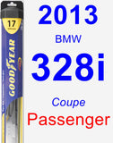 Passenger Wiper Blade for 2013 BMW 328i - Hybrid