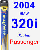 Passenger Wiper Blade for 2004 BMW 320i - Hybrid