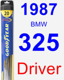 Driver Wiper Blade for 1987 BMW 325 - Hybrid