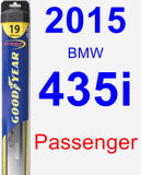 Passenger Wiper Blade for 2015 BMW 435i - Hybrid