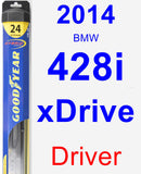 Driver Wiper Blade for 2014 BMW 428i xDrive - Hybrid