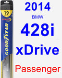 Passenger Wiper Blade for 2014 BMW 428i xDrive - Hybrid