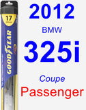 Passenger Wiper Blade for 2012 BMW 325i - Hybrid