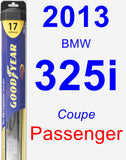 Passenger Wiper Blade for 2013 BMW 325i - Hybrid