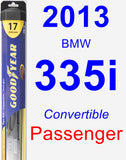 Passenger Wiper Blade for 2013 BMW 335i - Hybrid