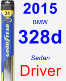 Driver Wiper Blade for 2015 BMW 328d - Hybrid