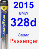 Passenger Wiper Blade for 2015 BMW 328d - Hybrid