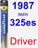 Driver Wiper Blade for 1987 BMW 325es - Hybrid